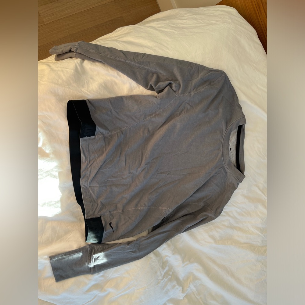 Nike Long Sleeve Athletic, a small, grey